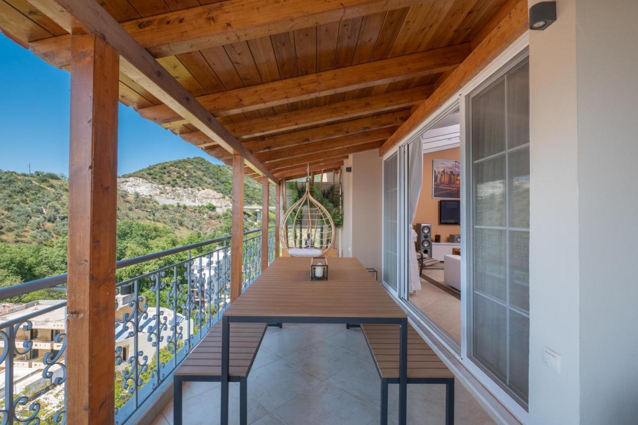 Panoramic View!Penthouse 120Qm Of Sea & Mountain Villa Loutra Edipsou  Dış mekan fotoğraf