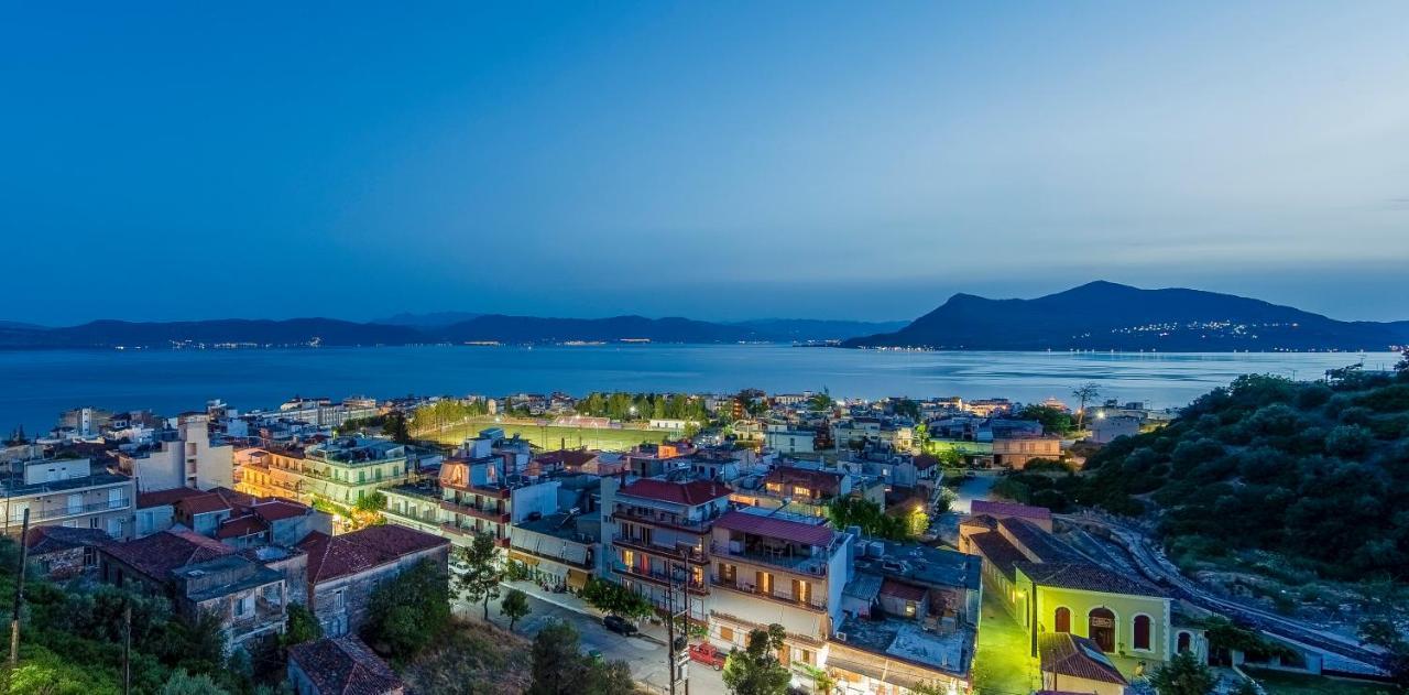 Panoramic View!Penthouse 120Qm Of Sea & Mountain Villa Loutra Edipsou  Dış mekan fotoğraf