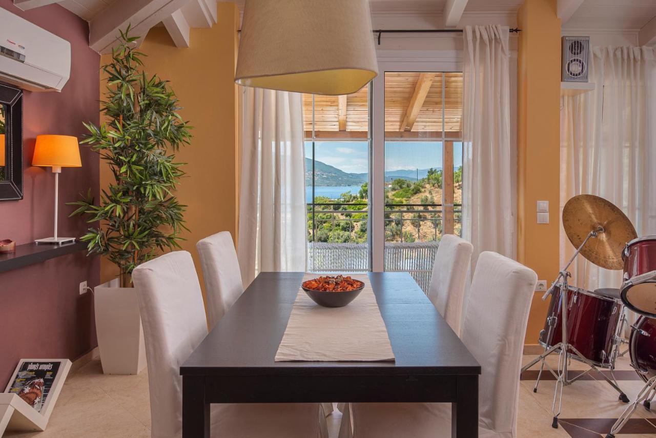 Panoramic View!Penthouse 120Qm Of Sea & Mountain Villa Loutra Edipsou  Dış mekan fotoğraf